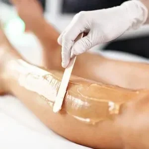 Waxing hair removal treatment